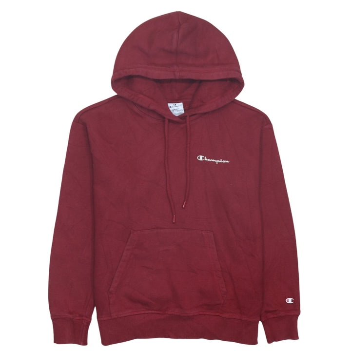Champion Men's Red Small Pullover Hoodie with Logo