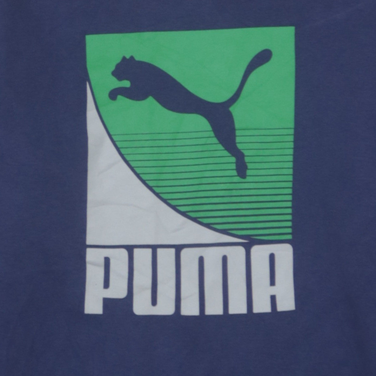 Puma Boys Blue Graphic Print Pullover Sweatshirt Size 152 L
