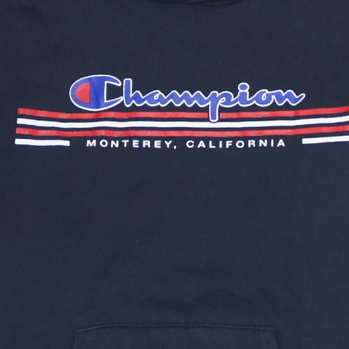 Champion Men's Blue XS Pullover Hoodie Monterey California Logo