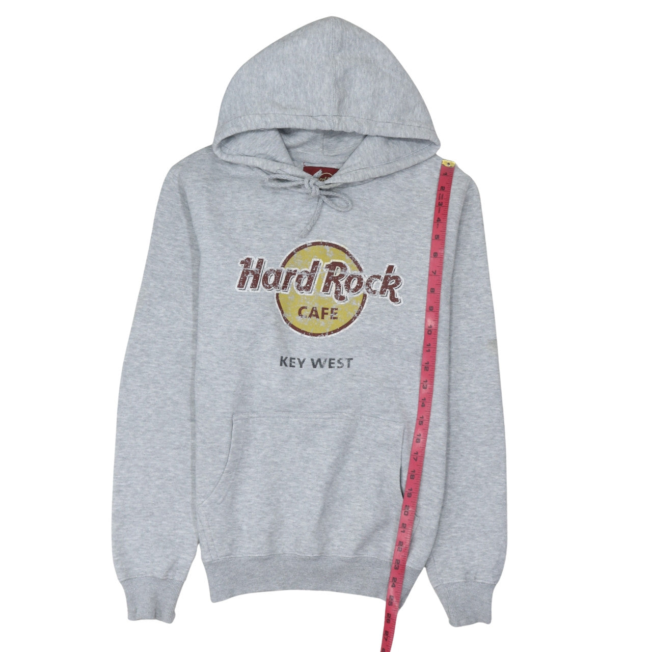 Hard Rock Cafe Key West Grey Pullover Hoodie Men's Medium Fleece Logo