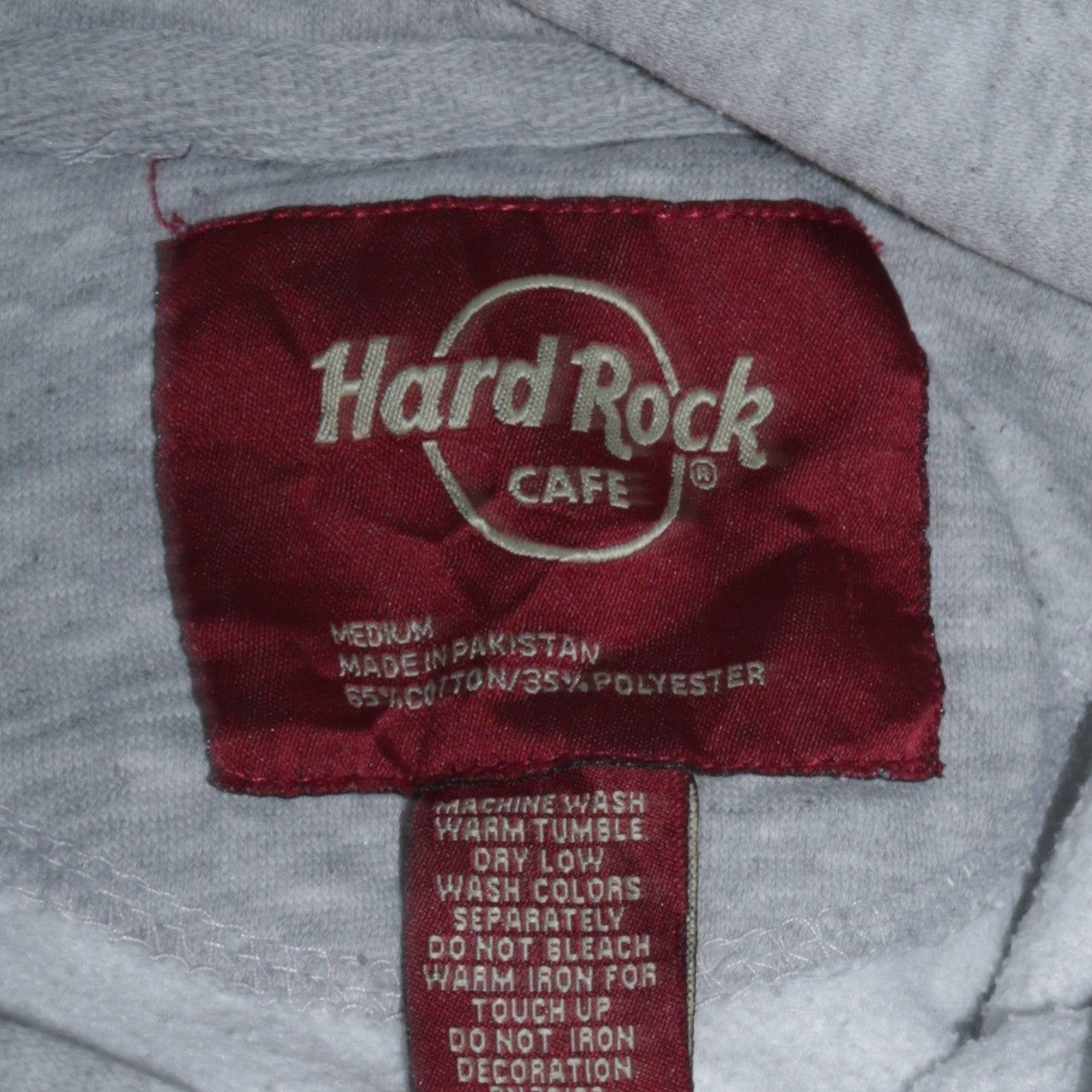 Hard Rock Cafe Key West Grey Pullover Hoodie Men's Medium Fleece Logo