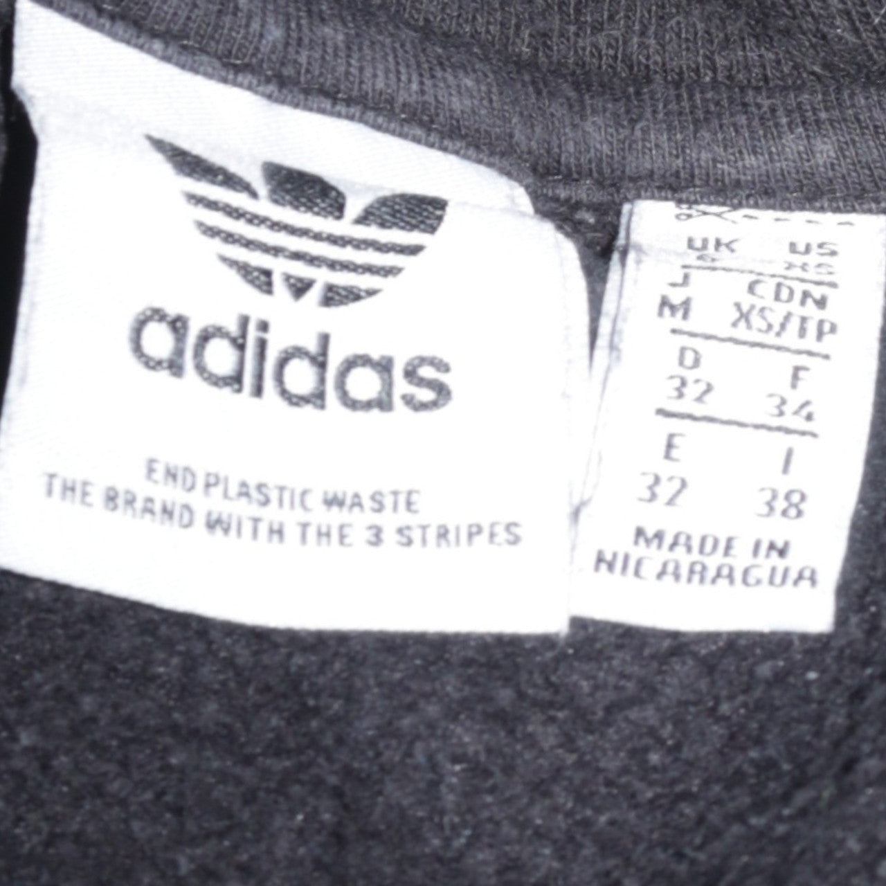 Adidas Womens Black Pullover Hoodie Size M Graphic Logo Print