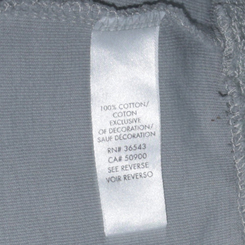 Calvin Klein Men's Grey Classic Fit 1/4 Zip Cotton Sweatshirt Size L