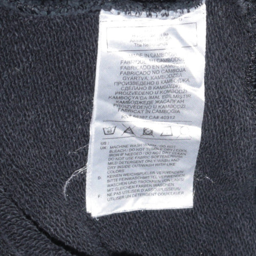 Adidas Womens Black Size 10 Pullover Hoodie with Logo Detail