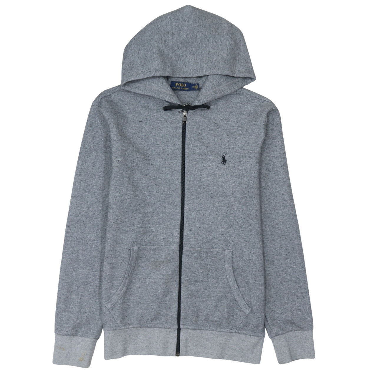 Polo Ralph Lauren Men's Grey Full Zip Hoodie M Cotton Blend