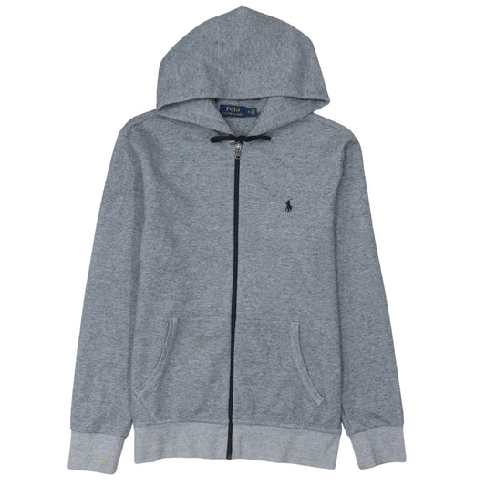 Polo Ralph Lauren Men's Grey Full Zip Hoodie M Cotton Blend