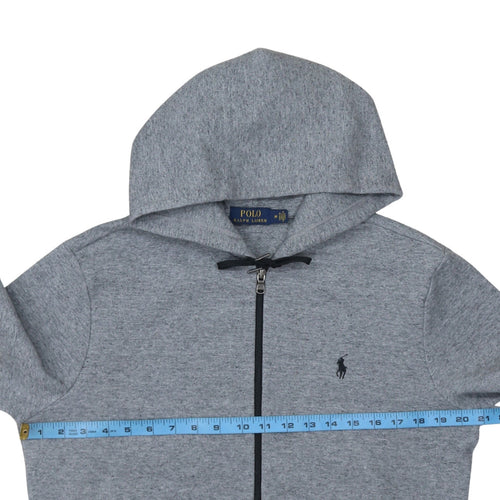 Polo Ralph Lauren Men's Grey Full Zip Hoodie M Cotton Blend