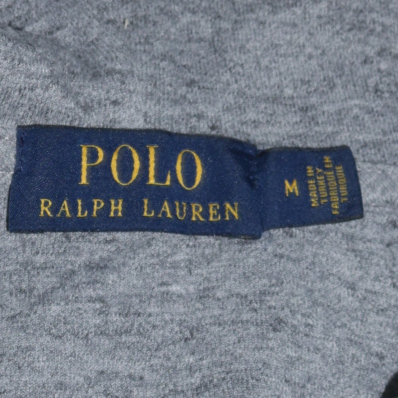 Polo Ralph Lauren Men's Grey Full Zip Hoodie M Cotton Blend