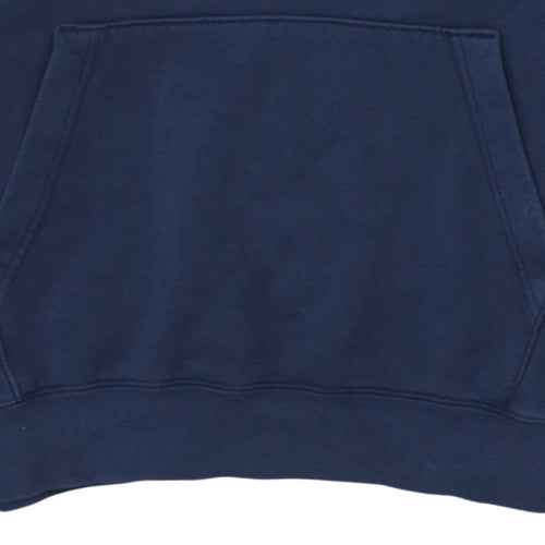 Nike Men's Blue Pullover Hoodie S Fleece Logo Sportswear