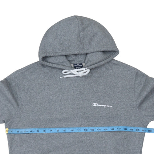 Champion Men's Grey Pullover Hoodie Large Regular Fit
