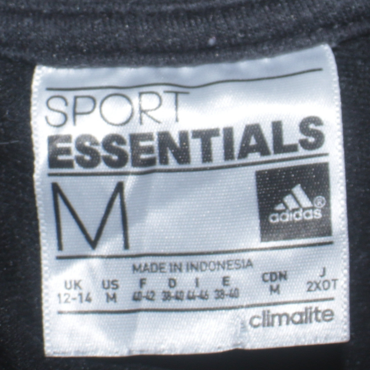 Adidas Women's Black Pink Logo Pullover Sweatshirt Size M 12-14
