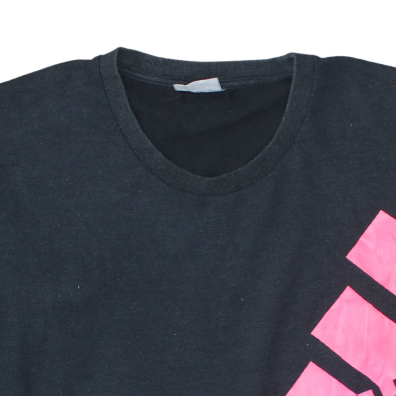 Adidas Women's Black Pink Logo Pullover Sweatshirt Size M 12-14