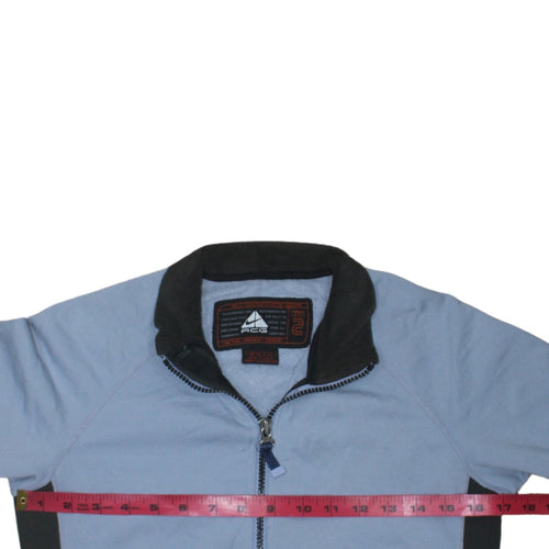 Nike ACG Women Blue Full Zip Thermal Sweatshirt Size M