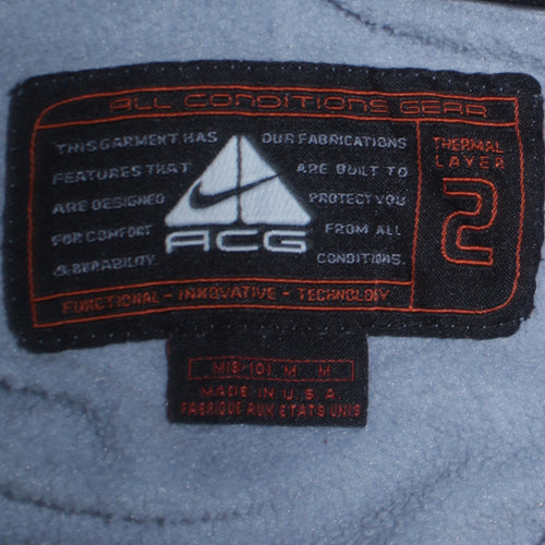 Nike ACG Women Blue Full Zip Thermal Sweatshirt Size M