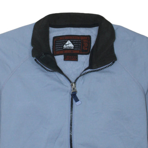 Nike ACG Women Blue Full Zip Thermal Sweatshirt Size M