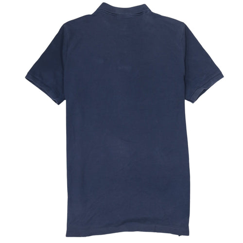 Nike Men's Blue Cotton Polo Shirt L Regular Fit Short Sleeve