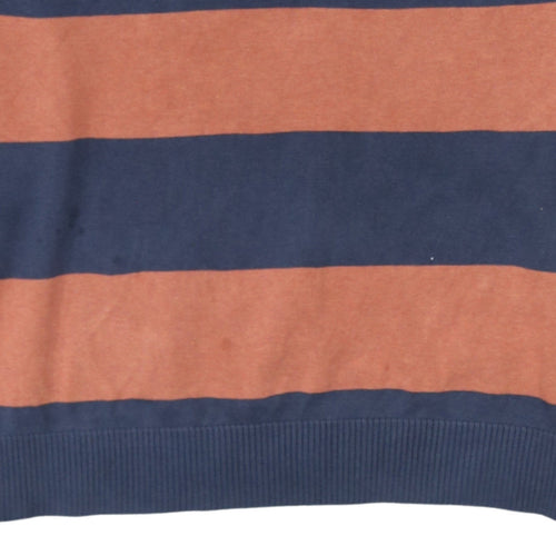 Tommy Hilfiger Men’s Multicoloured Cotton V-Neck Jumper L