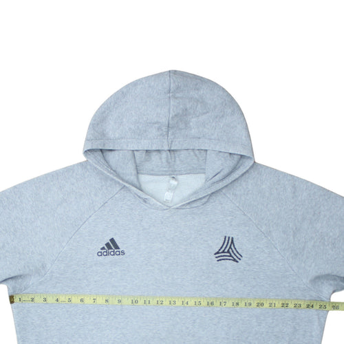 Adidas Men's Grey XL Pullover Hoodie Fleece Sports Sweatshirt