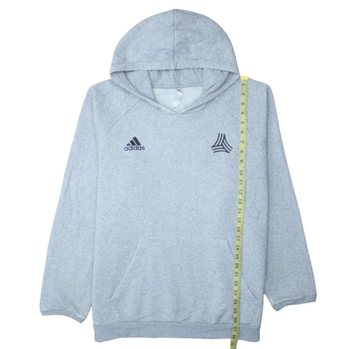 Adidas Men's Grey XL Pullover Hoodie Fleece Sports Sweatshirt