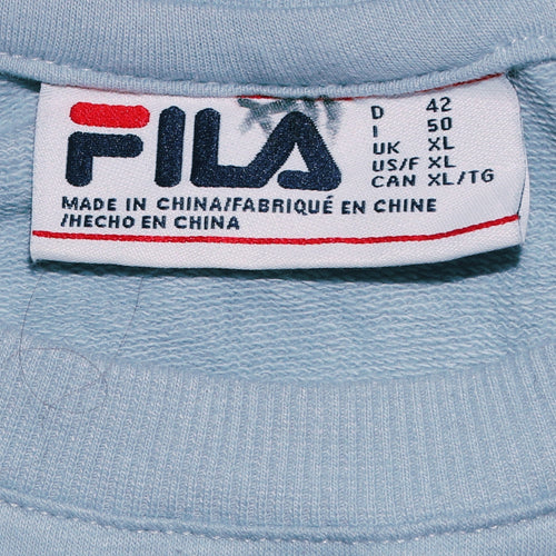 FILA Men's Blue XL Pullover Crew Neck Sweatshirt