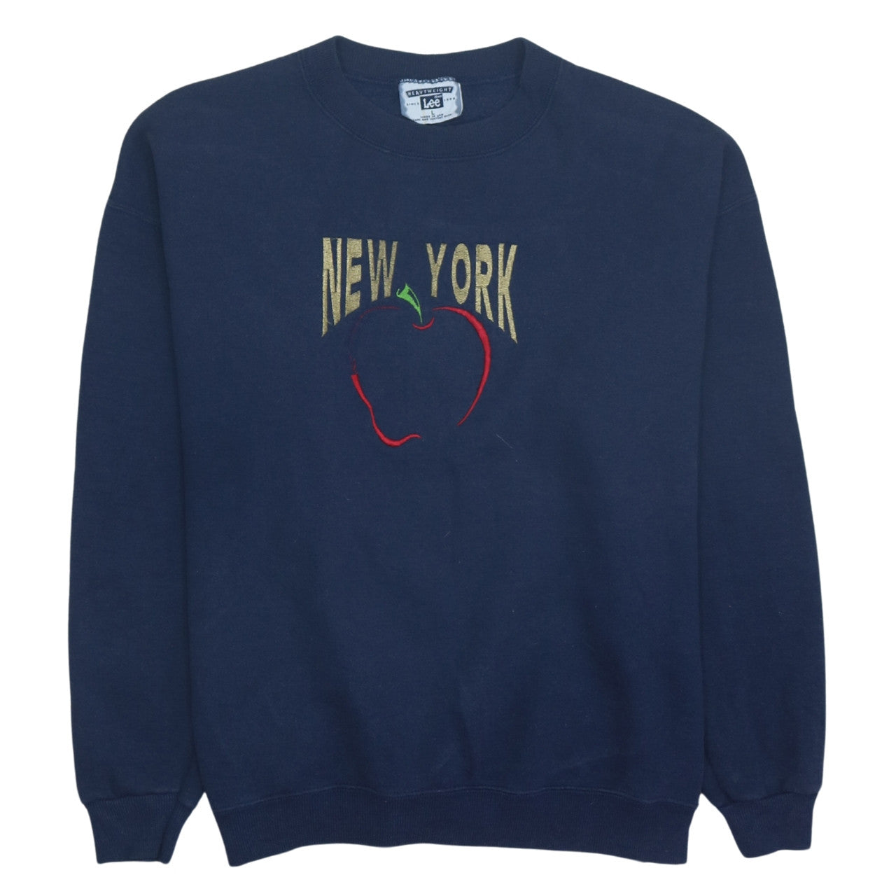 Lee Women’s Navy Blue New York Embroidered Pullover Sweatshirt L