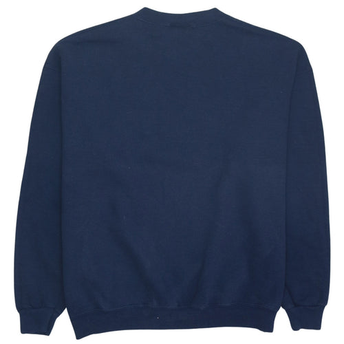 Lee Women’s Navy Blue New York Embroidered Pullover Sweatshirt L