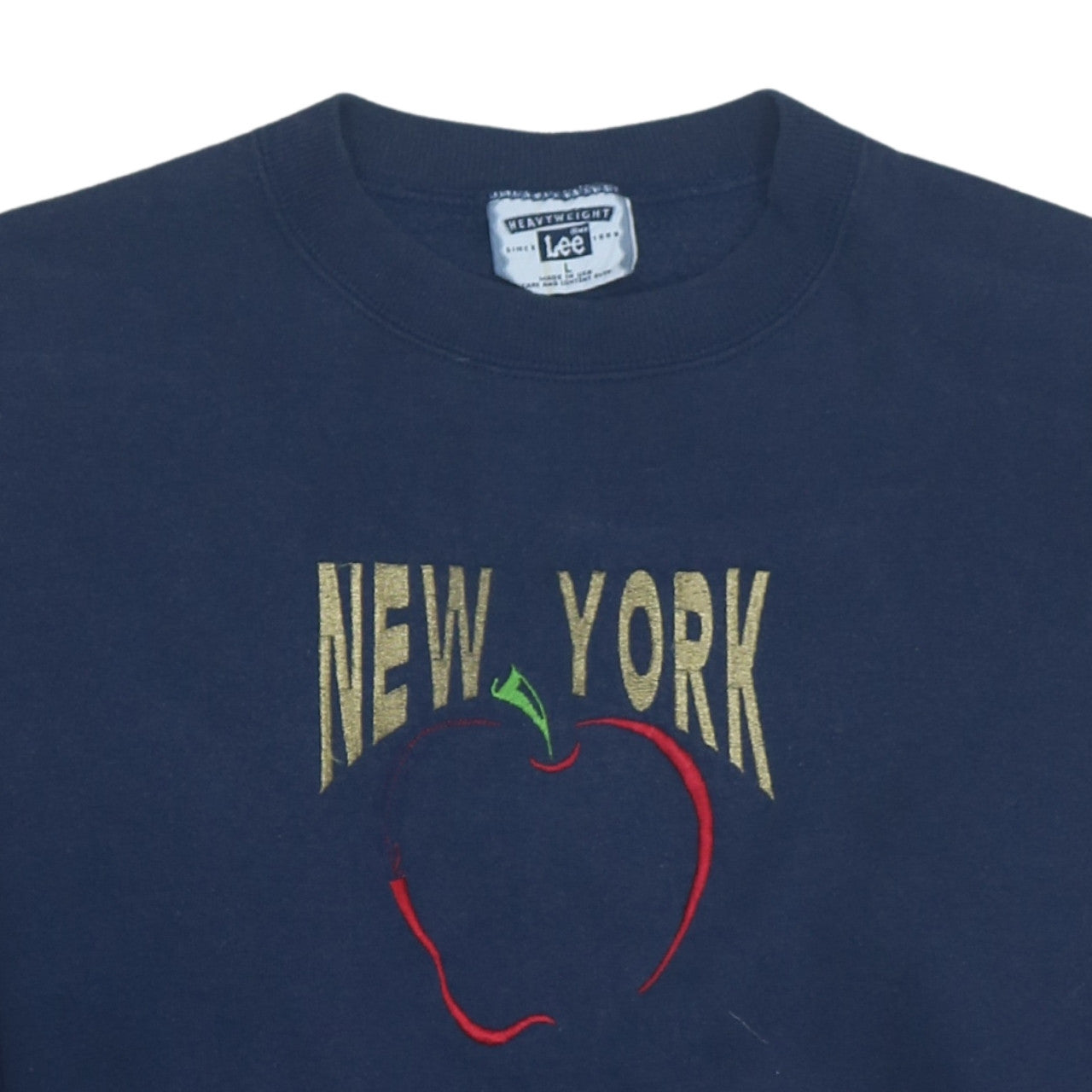 Lee Women’s Navy Blue New York Embroidered Pullover Sweatshirt L