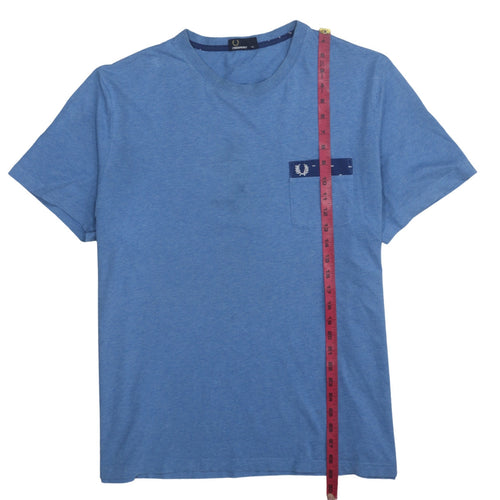 Fred Perry Men's Blue 2XL Crew Neck Cotton Jersey T-Shirt