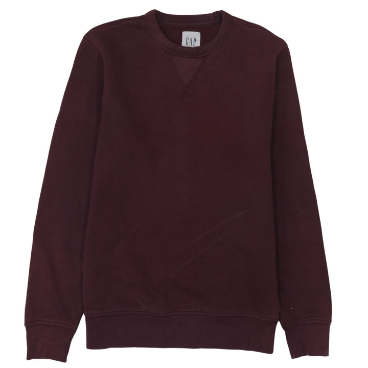GAP Men's Brown Crew Neck Fleece Sweatshirt XS Regular Fit