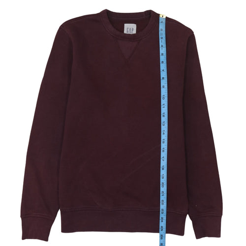 GAP Men's Brown Crew Neck Fleece Sweatshirt XS Regular Fit