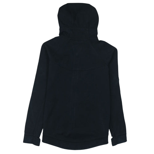 Nike Women Black Full Zip Hoodie Medium Cotton Blend Casual