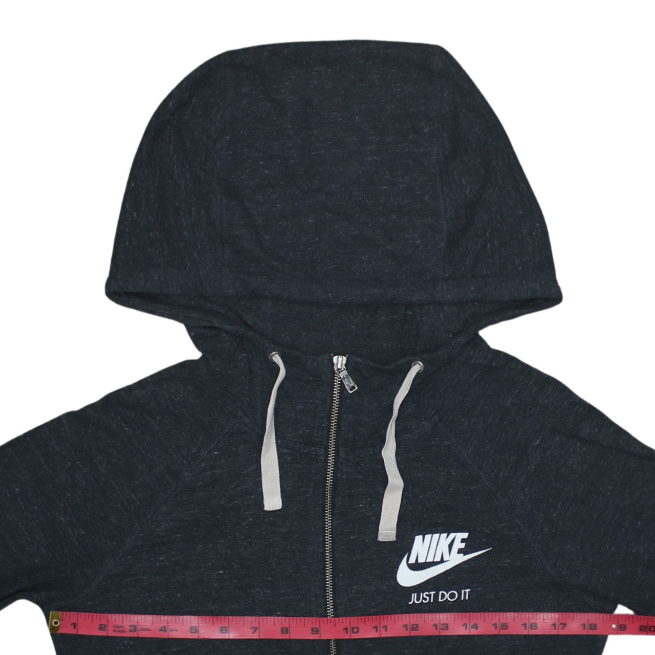 Nike Women’s Black XS Full Zip Hoodie Just Do It Cotton Blend