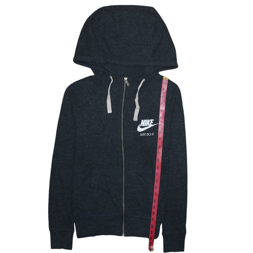 Nike Women’s Black XS Full Zip Hoodie Just Do It Cotton Blend