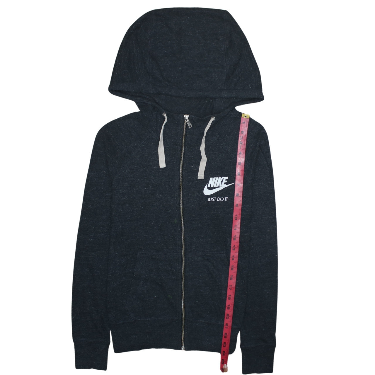 Nike Women’s Black XS Full Zip Hoodie Just Do It Cotton Blend