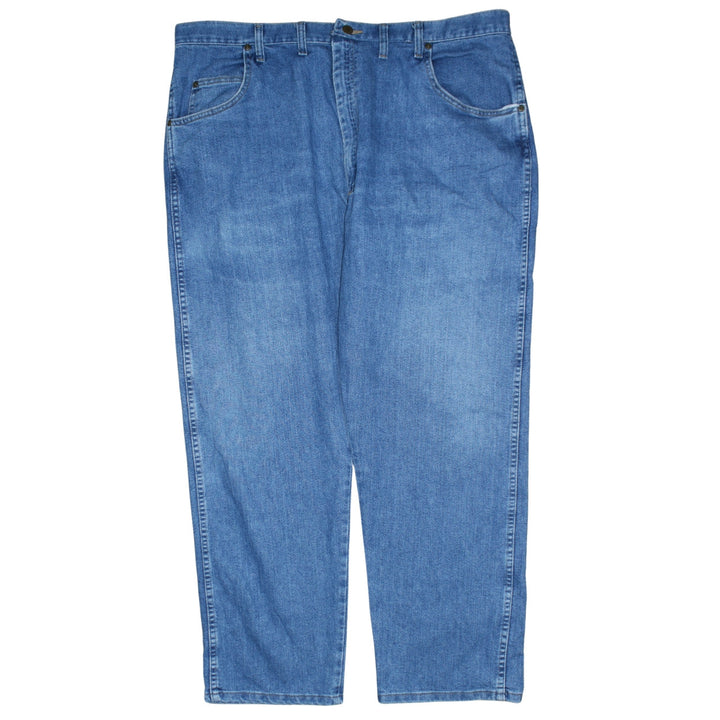 Wrangler Men's Blue Straight Leg Denim Jeans 44x30 Regular Fit