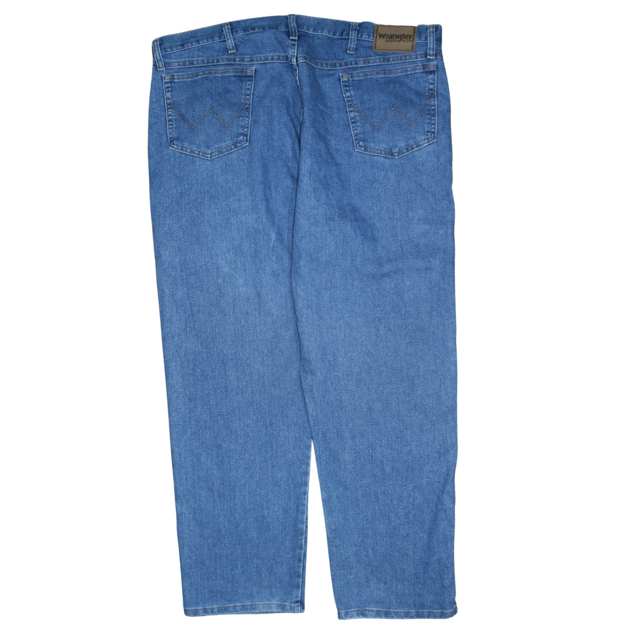 Wrangler Men's Blue Straight Leg Denim Jeans 44x30 Regular Fit
