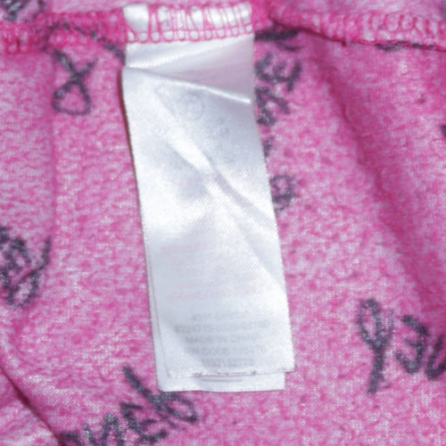 Disney Womens Pink Velour Long Sleeve Nightshirt XL