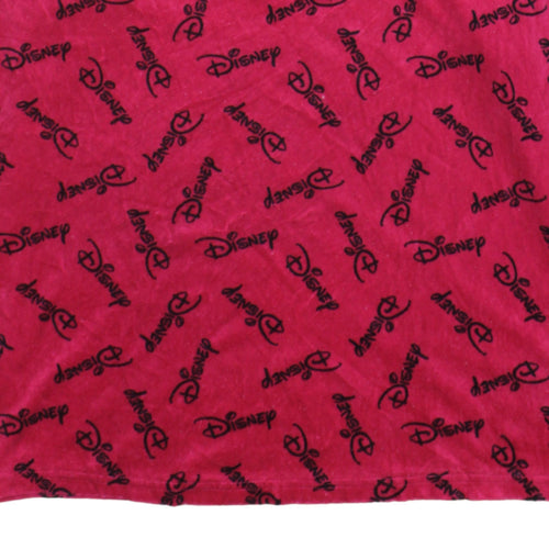 Disney Womens Pink Velour Long Sleeve Nightshirt XL