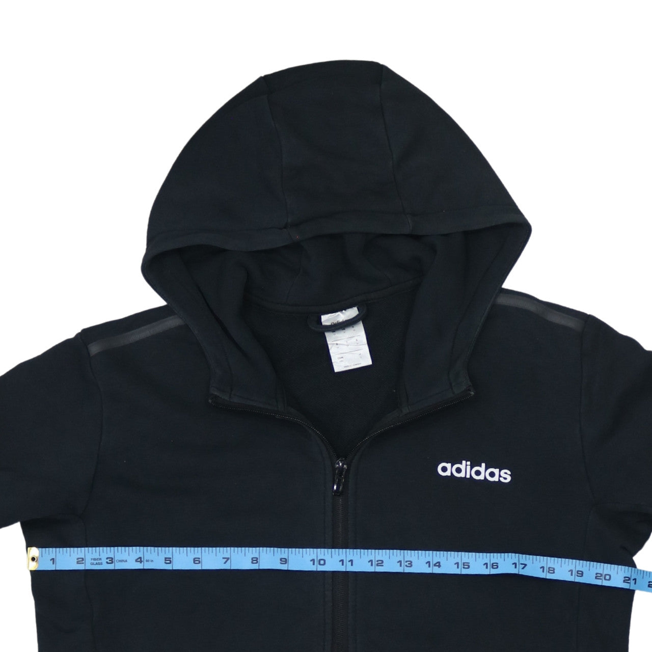 adidas Men's Black Full Zip Hoodie Size M Active Sportswear