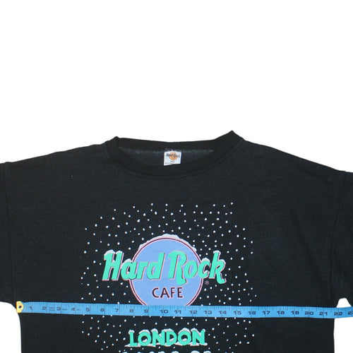Hard Rock Cafe London Men's Black L Vintage 80s Sweatshirt