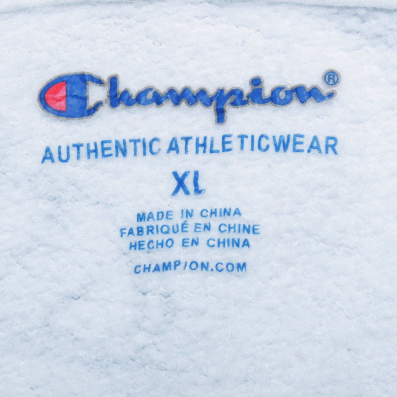 Champion Women's White XL Pullover Hoodie with Logo Print