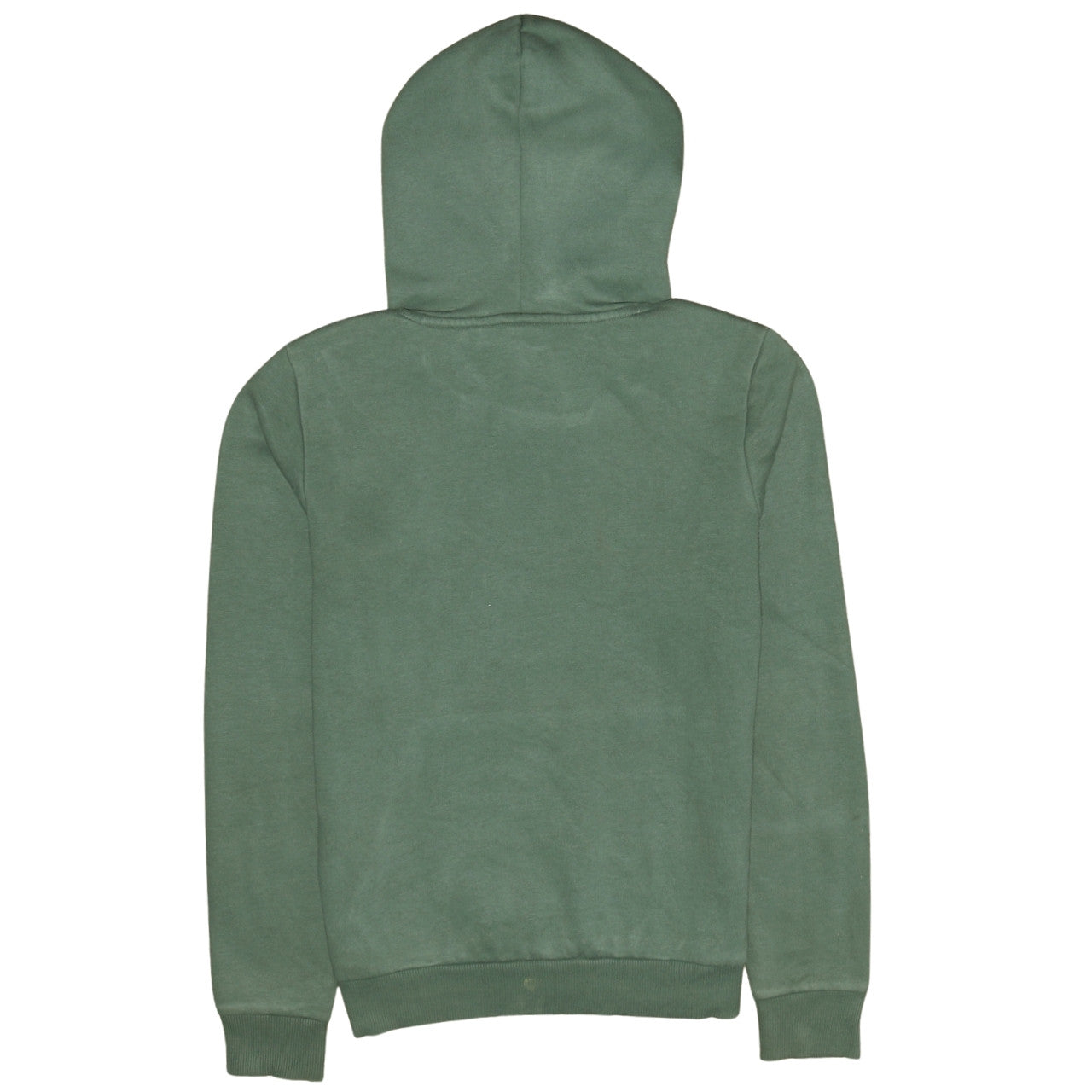 Puma Women Green Pullover Hoodie Size 10 Logo Print Cotton