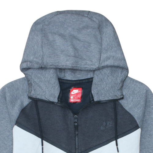 Nike Men's Grey Full Zip Hoodie Size M Regular Fit Sportswear