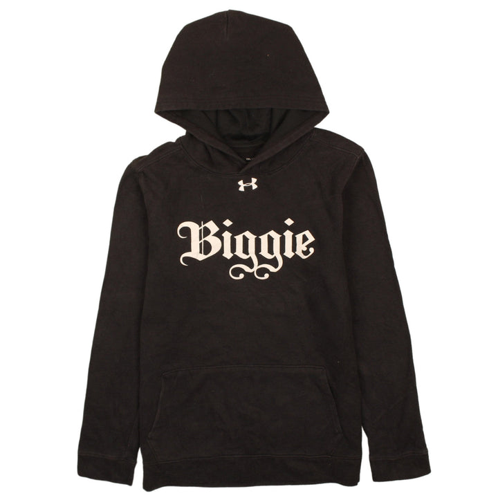 Under Armour Boys Black ColdGear Pullover Hoodie YXL Biggie Graphic
