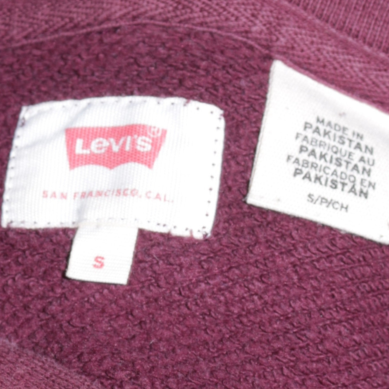 Levi's Men's Brown Pullover Hoodie S Logo Graphic Fleece