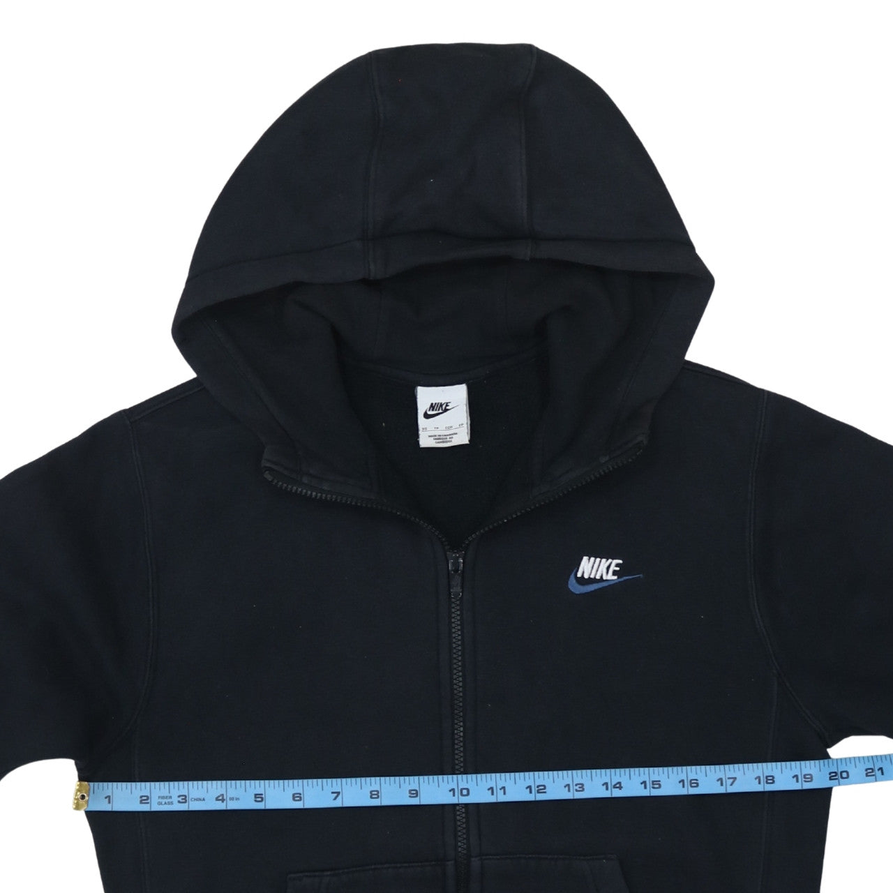 Nike Men's Black XS Full Zip Hoodie Sweatshirt Fleece