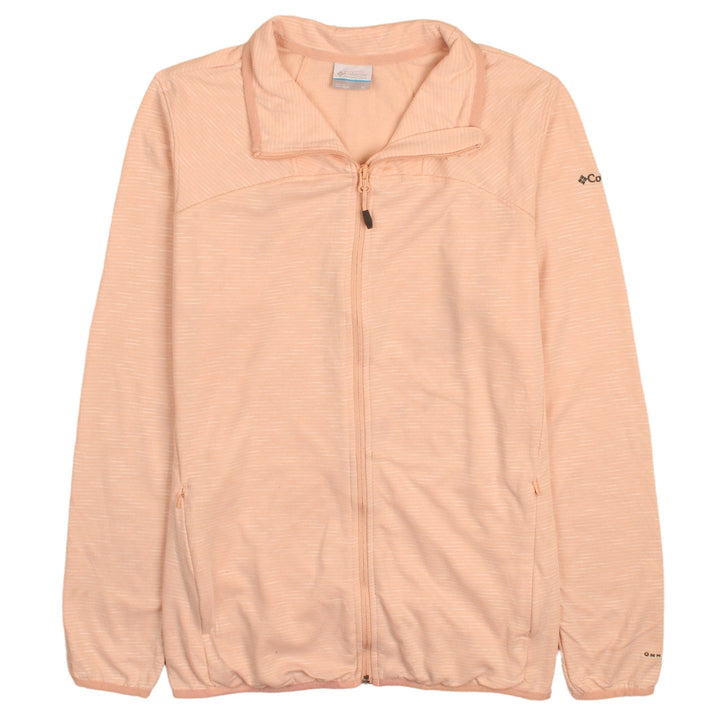Columbia Women Peach Full Zip Lightweight Sweatshirt XL