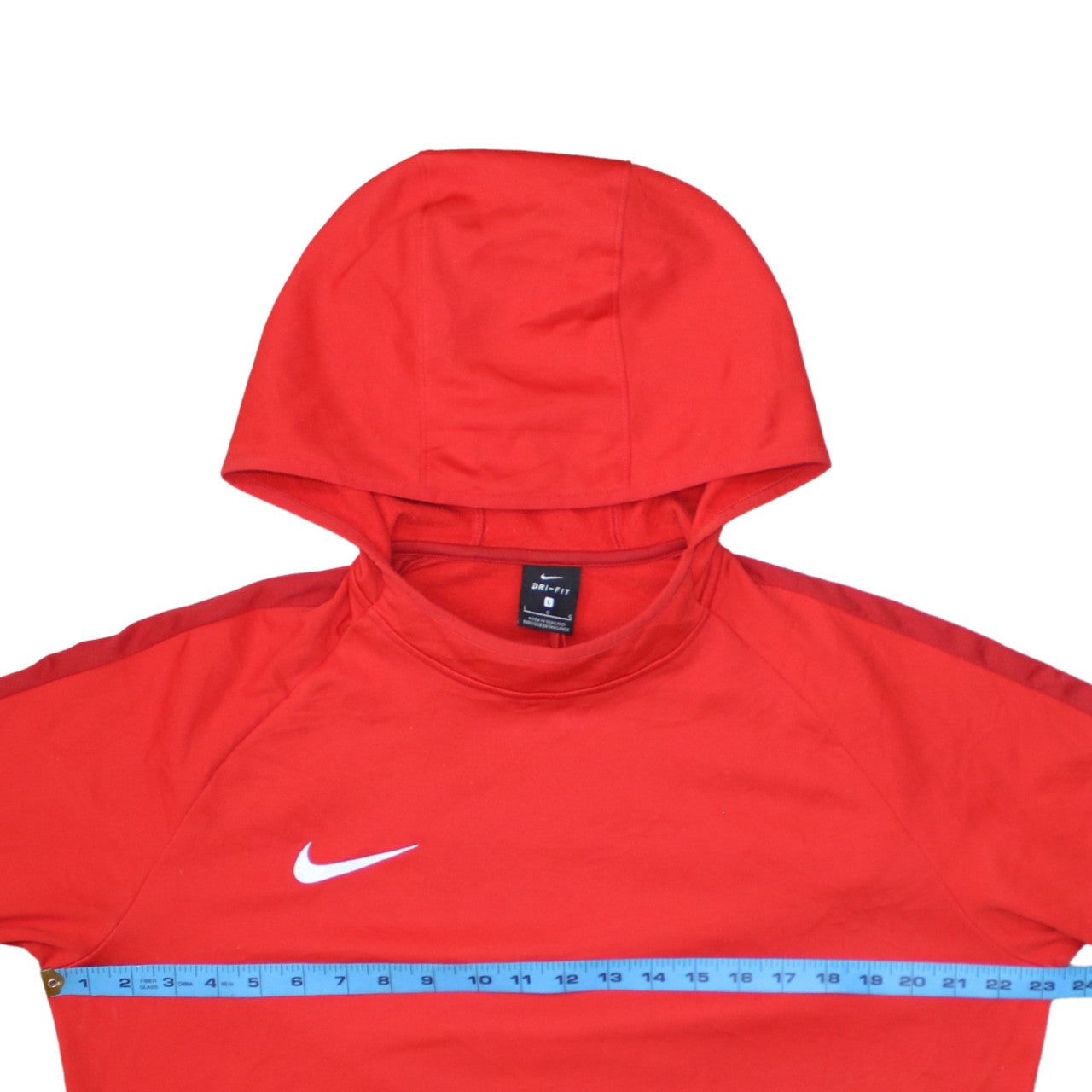 Nike Men's Red Dri-FIT Pullover Hoodie Size L Polyester Sportswear