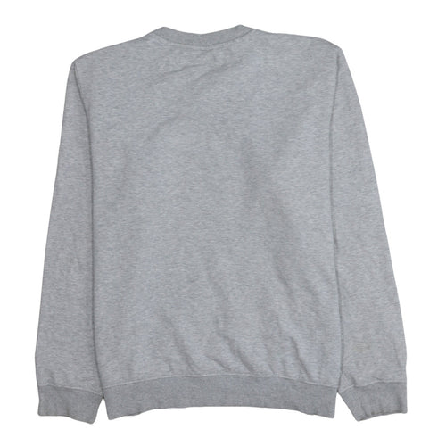 Kappa Men's Grey 2XL Pullover Sweatshirt with Blue Logo