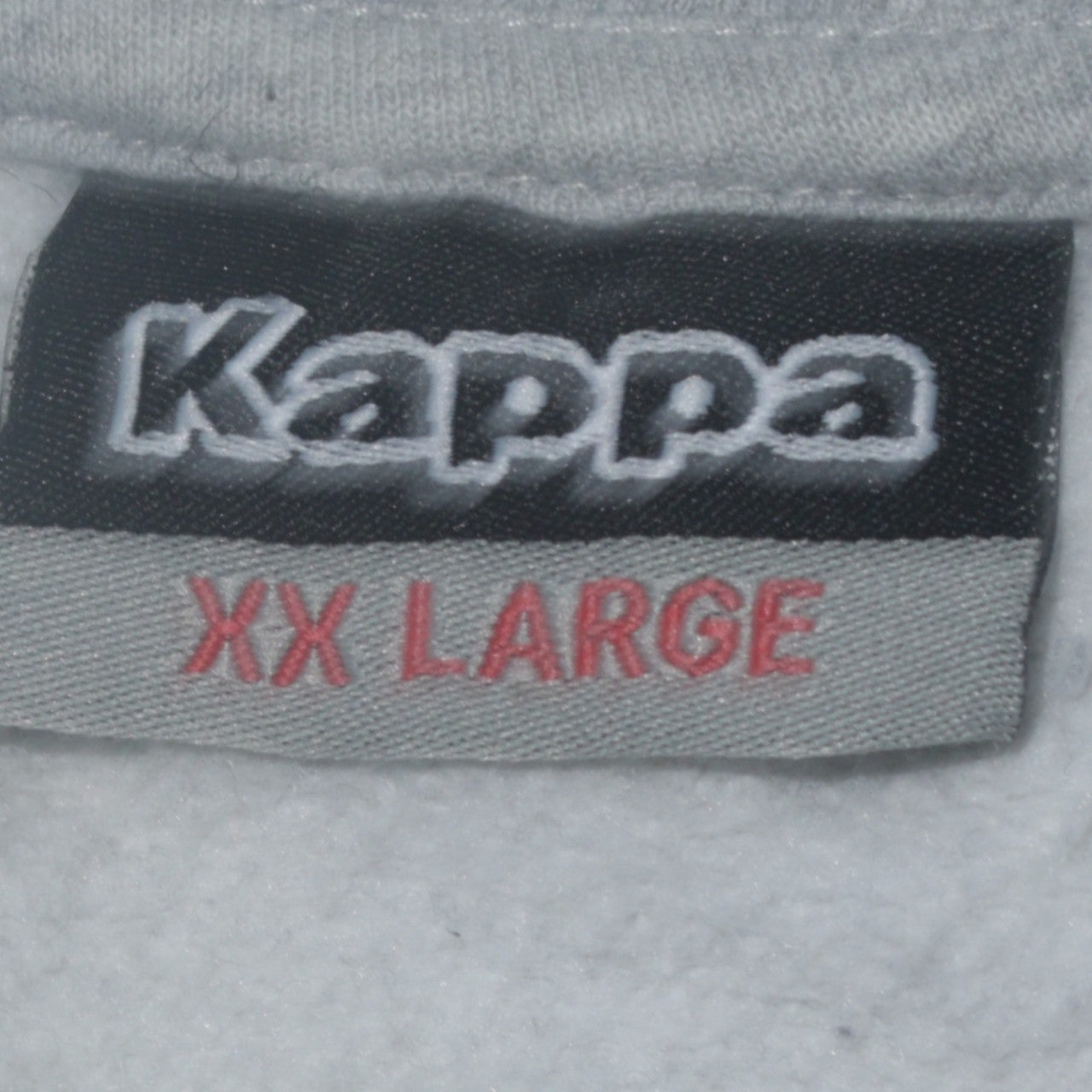 Kappa Men's Grey 2XL Pullover Sweatshirt with Blue Logo